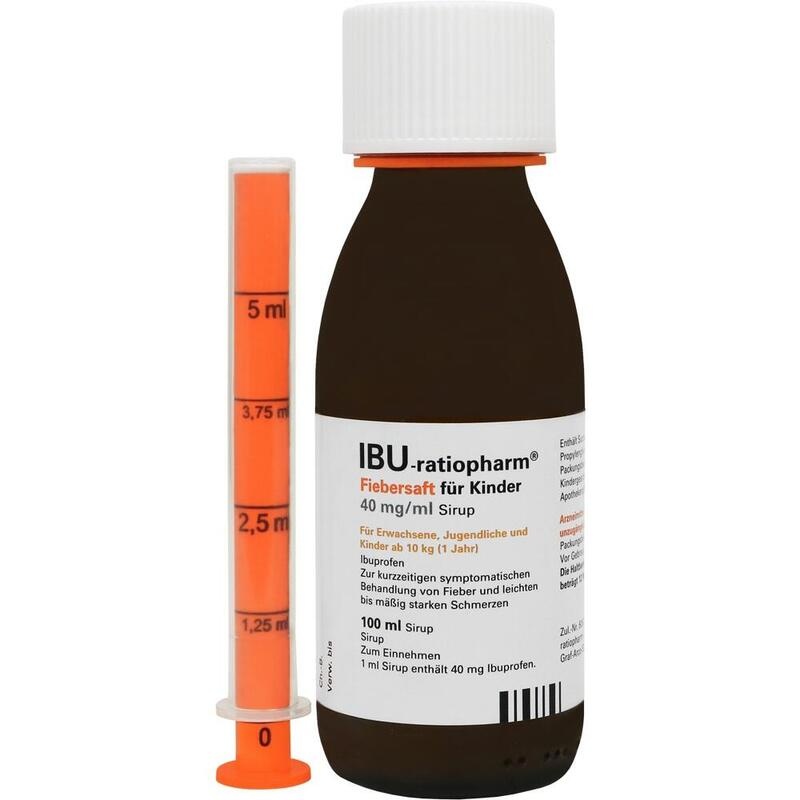 IBU-RATIOPHARM Fiebersaft für Kinder 40 mg/ml