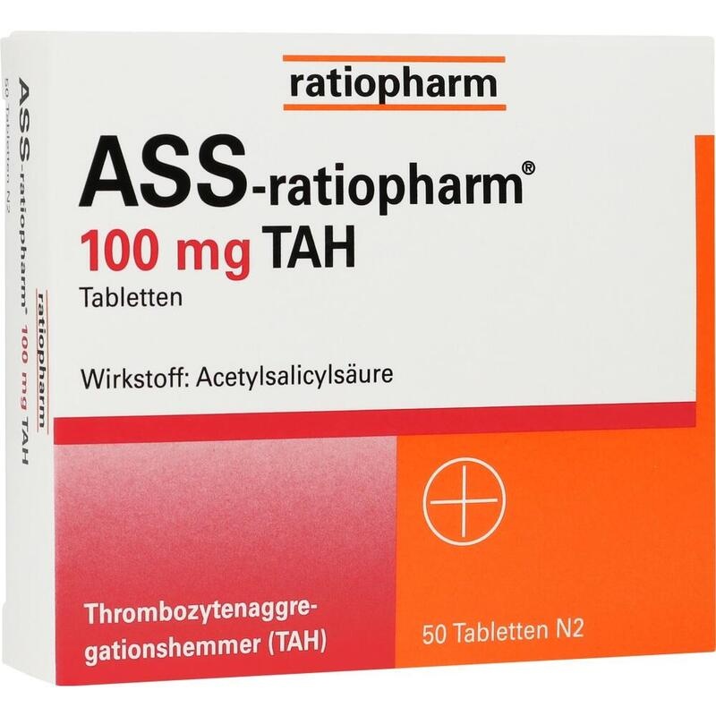ASS-ratiopharm 100 mg TAH Tabletten