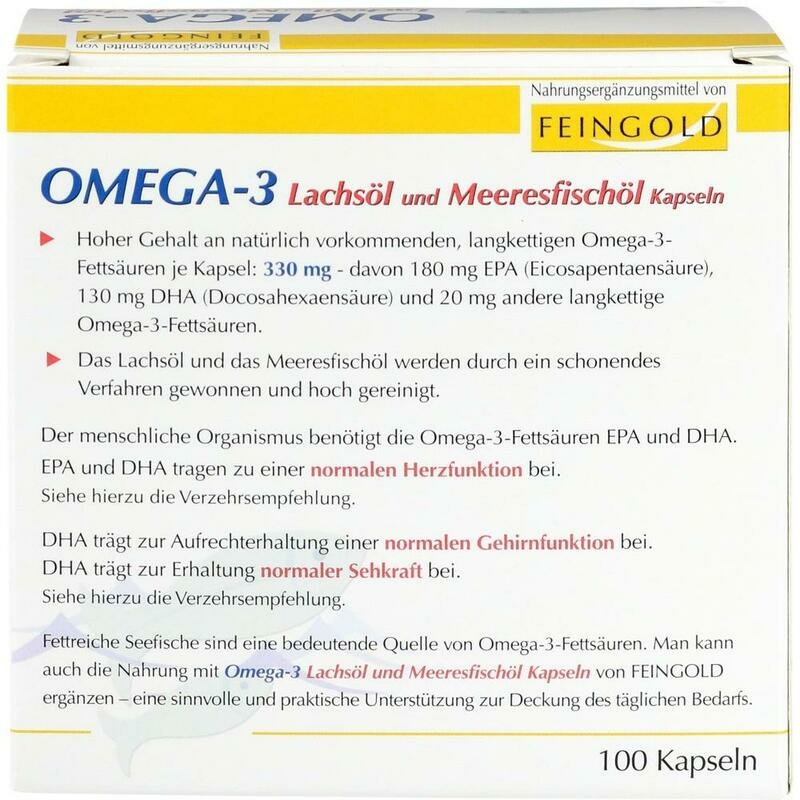 OMEGA-3 LACHSÖL und Meeresfischöl Kapseln