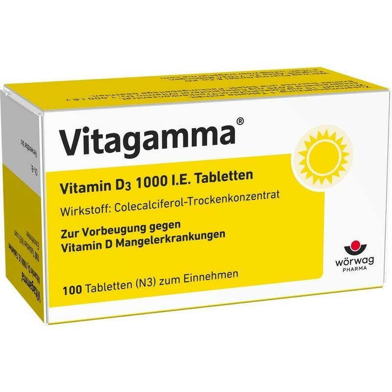 VITAGAMMA Vitamin D3 1.000 I.E. Tabletten