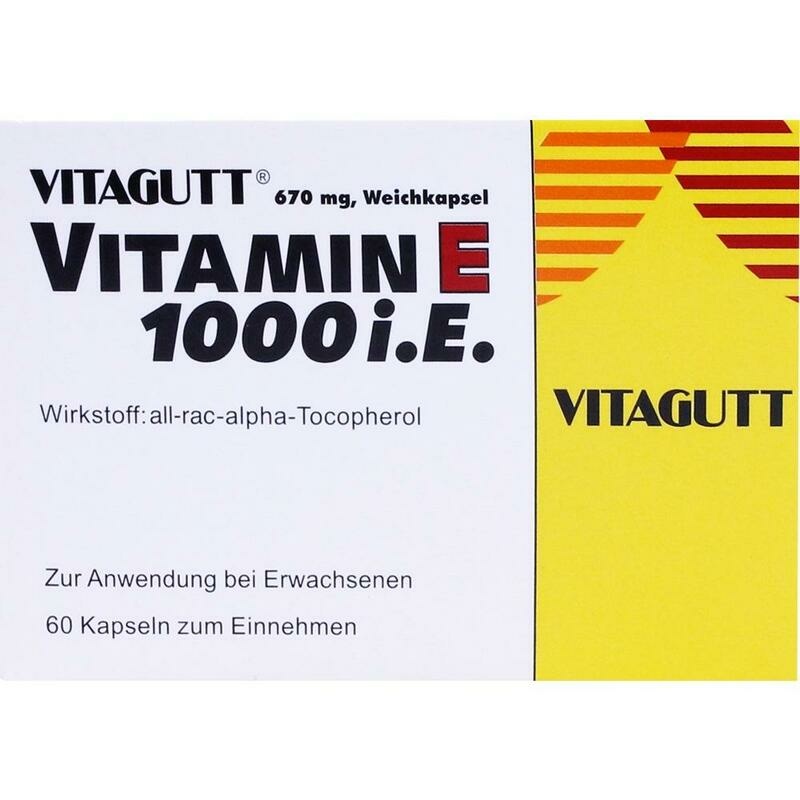 VITAGUTT Vitamin E 1000 Weichkapseln
