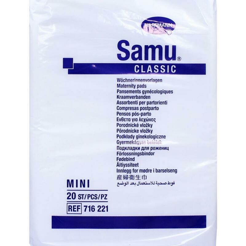 SAMU Wöchnerinnen Vorlagen Classic mini 6,5x22 cm