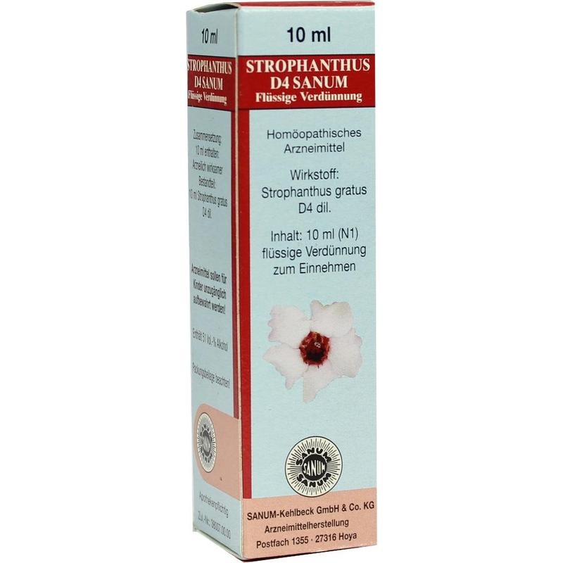 STROPHANTHUS D 4 Sanum flüssige Verdünnung Tropfen