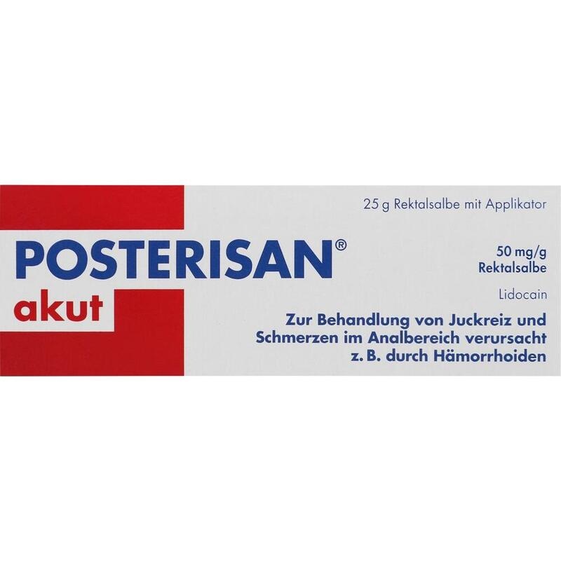 POSTERISAN akut 50 mg/g Rektalsalbe