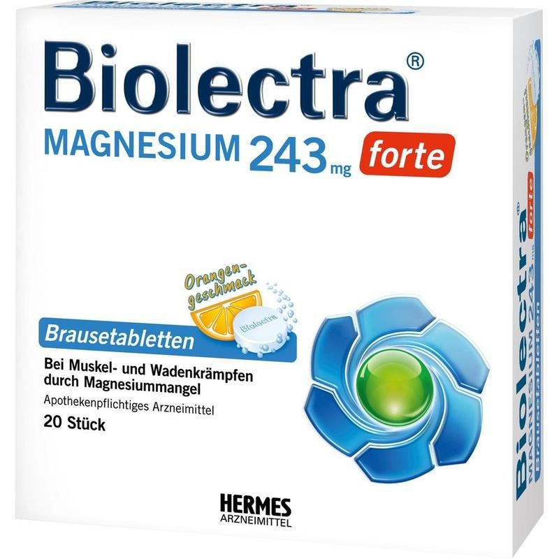 BIOLECTRA Magnesium 243 mg forte Orange Brausetab.