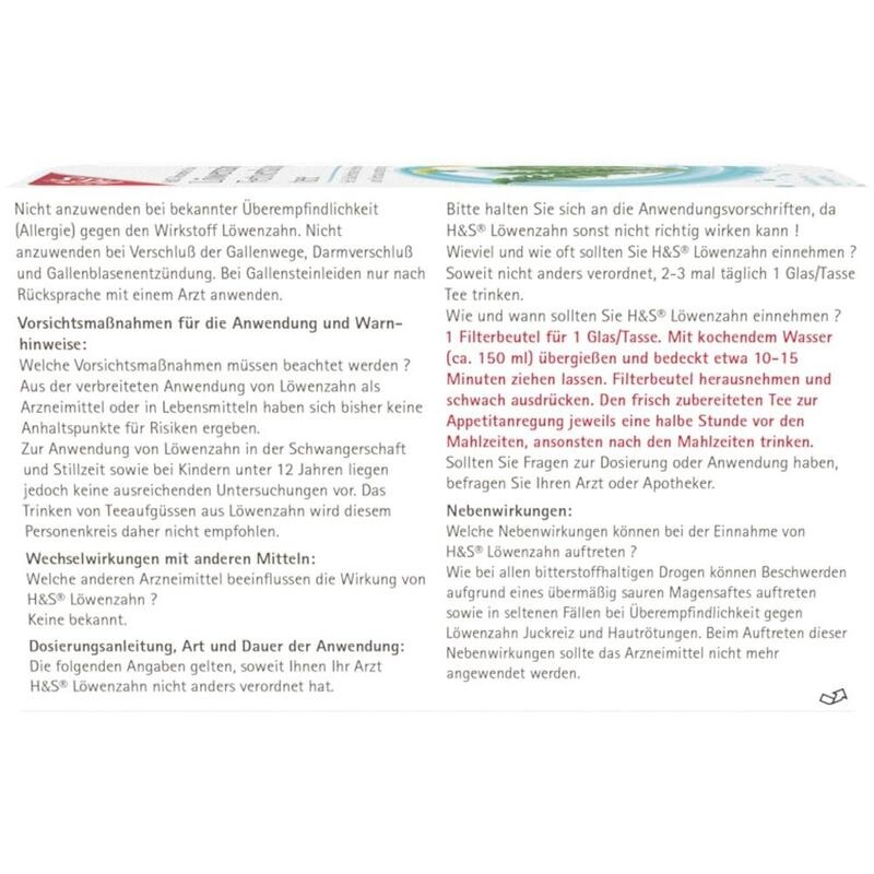 H&S Löwenzahn Filterbeutel
