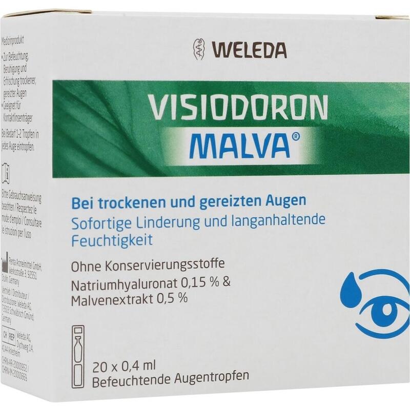 VISIODORON Malva Augentropfen in Einzeldosispipet.