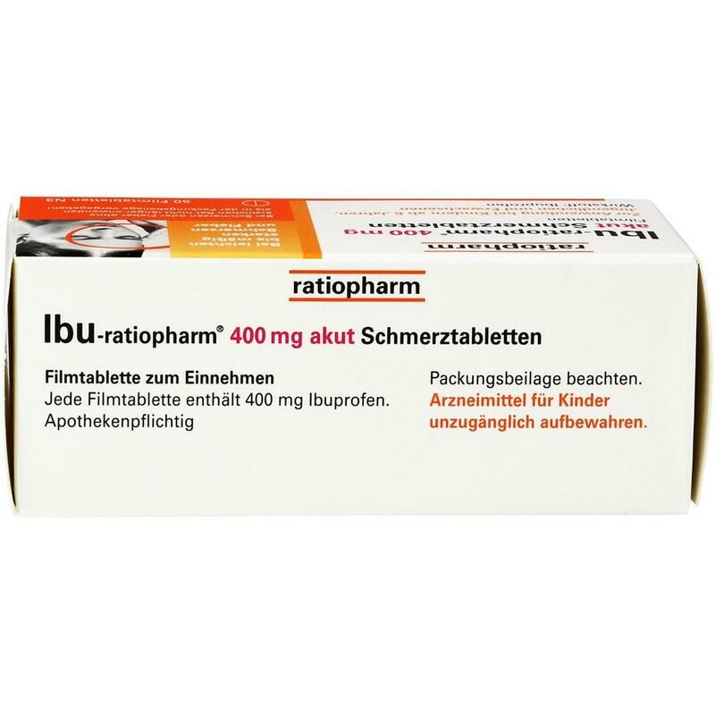 IBU-RATIOPHARM 400 mg akut Schmerztbl.Filmtabl.