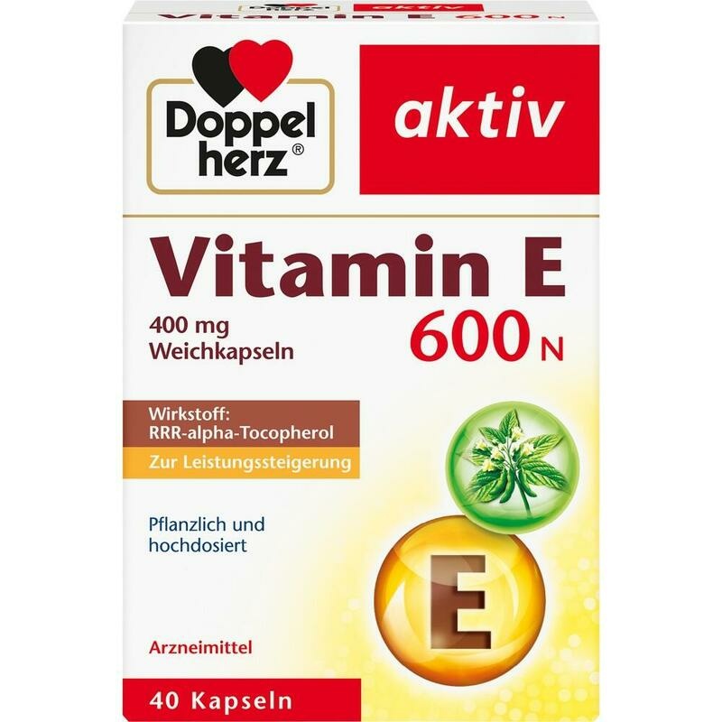 DOPPELHERZ Vitamin E 600 N Weichkapseln