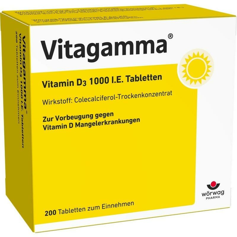 VITAGAMMA Vitamin D3 1.000 I.E. Tabletten