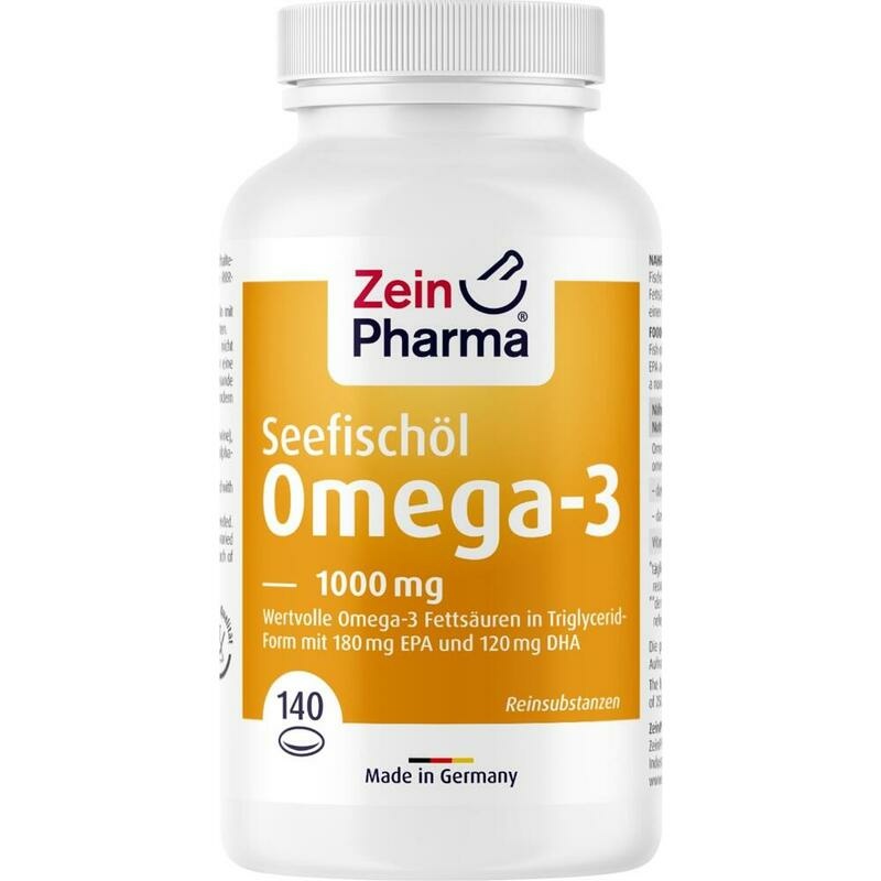 OMEGA-3 1000 mg Seefischöl Softgel-Kapseln hochdo.
