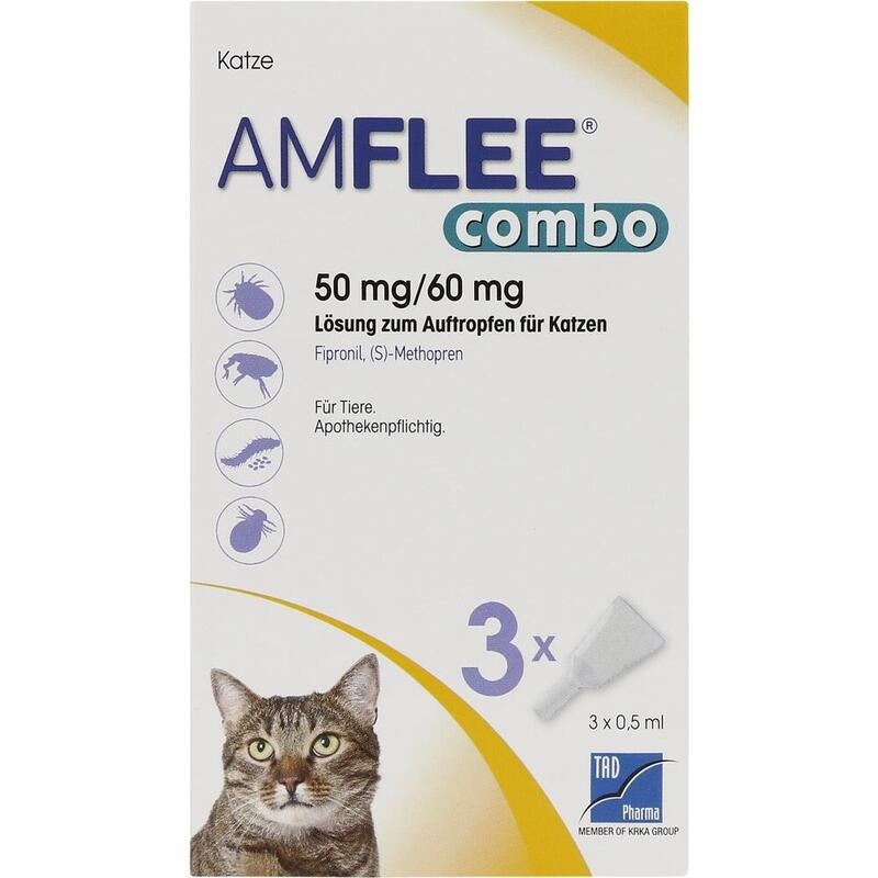 AMFLEE combo 50/60mg Lsg.z.Auftropfen f.Katzen