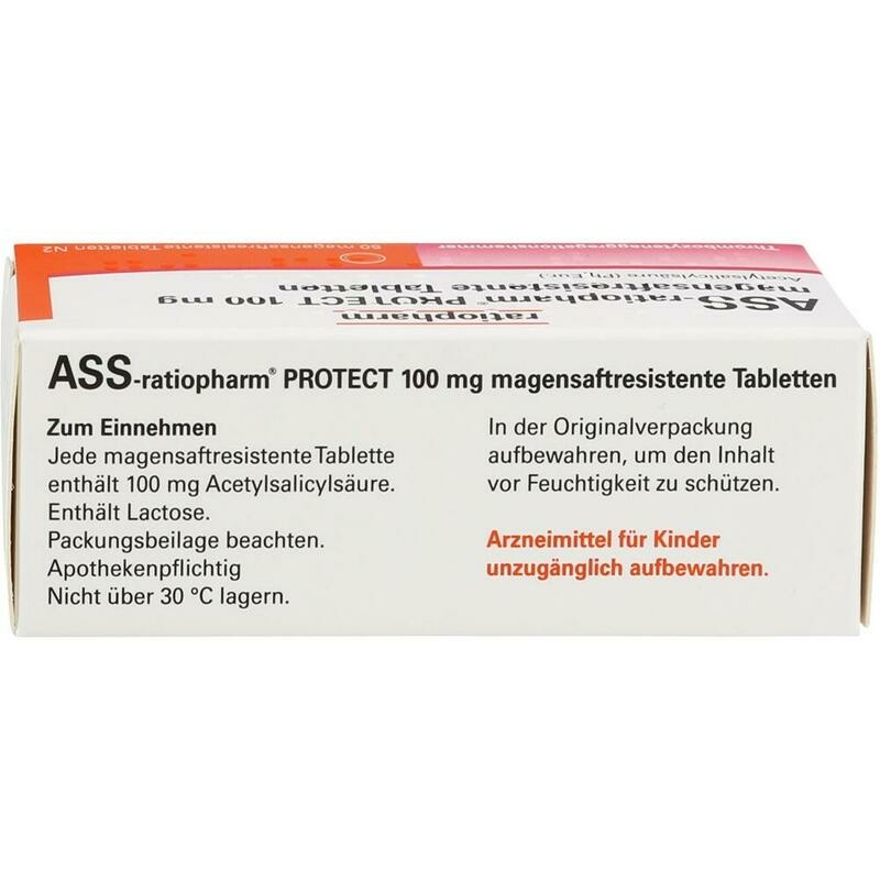 ASS-ratiopharm PROTECT 100 mg magensaftr.Tabletten