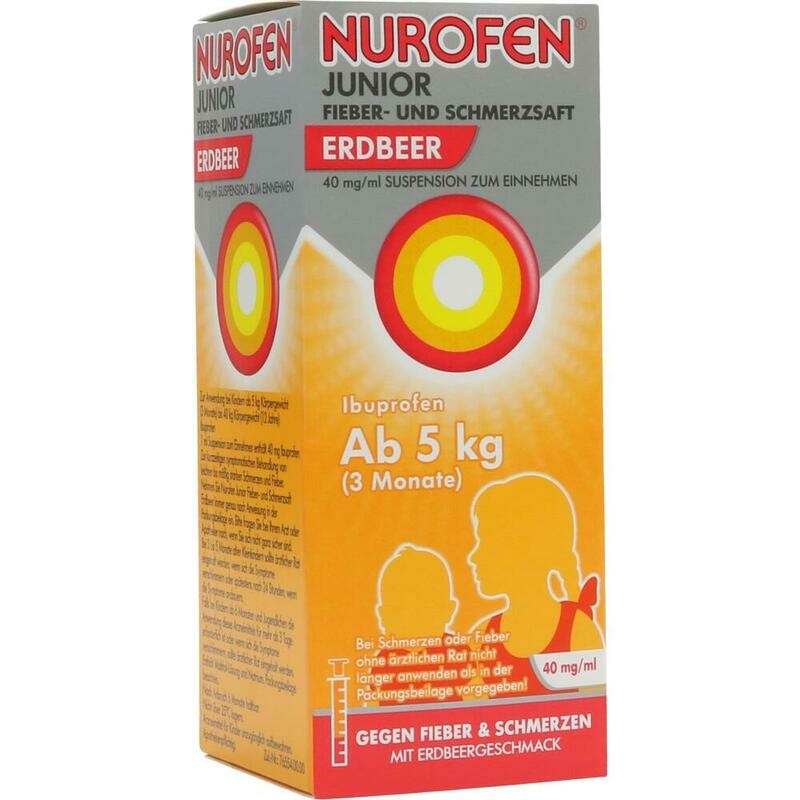 NUROFEN Junior Fieber-u.Schmerzsaft Erdbe.40 mg/ml