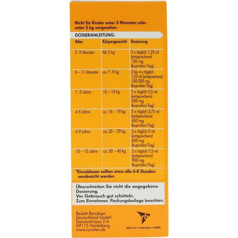 NUROFEN Junior Fieber-u.Schmerzsaft Erdbe.40 mg/ml