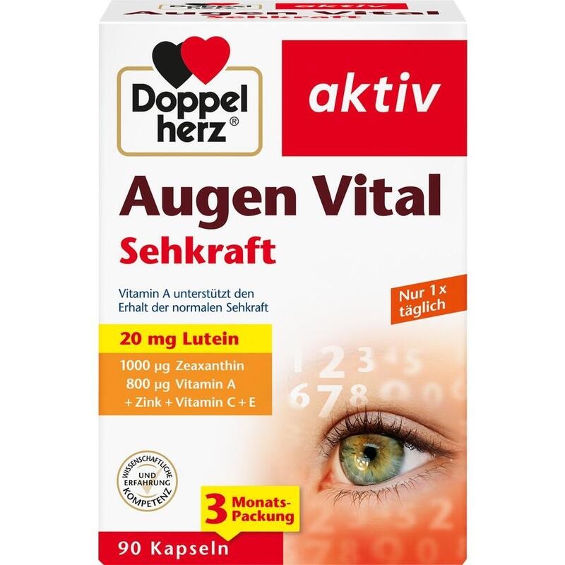 DOPPELHERZ Augen Vital Sehkraft aktiv Kapseln