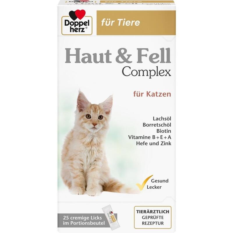 DOPPELHERZ für Tiere Haut&Fell Compl.Port.B.f.Kat.