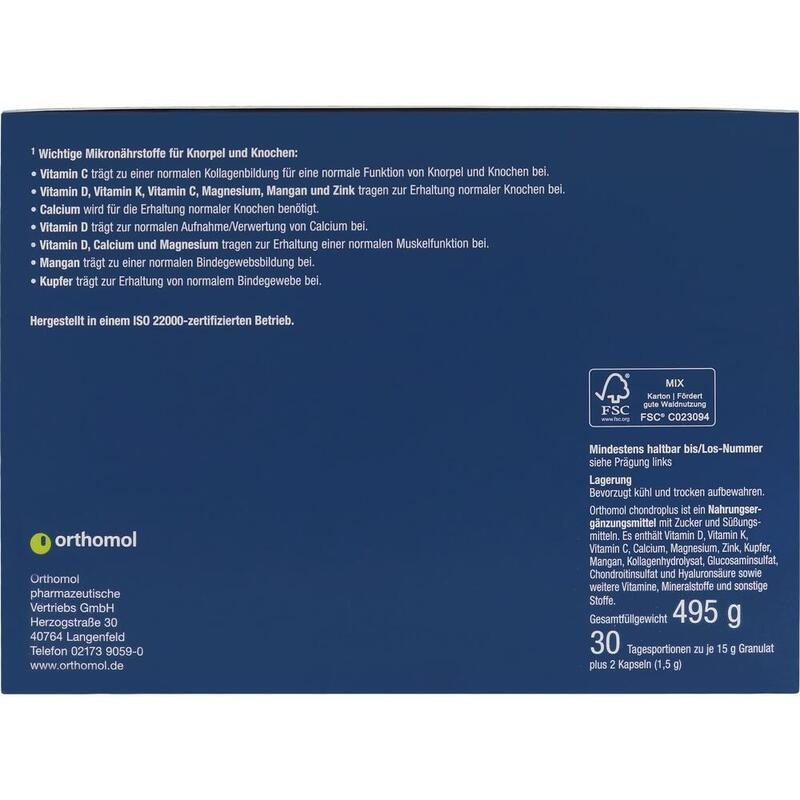 ORTHOMOL chondroplus Kombip.Granulat/Kapseln 30 St